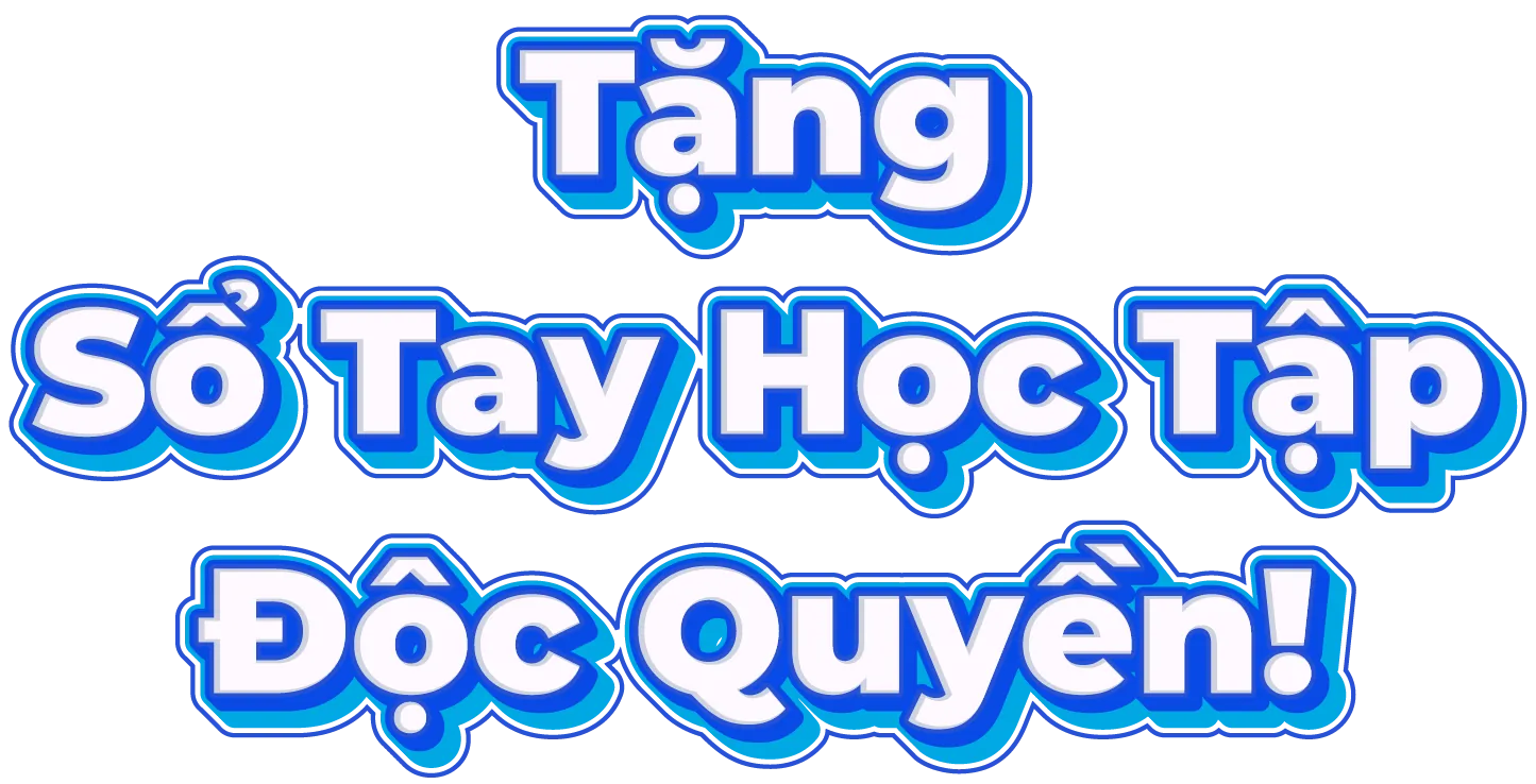 Tặng sổ tay học tập độc quyền