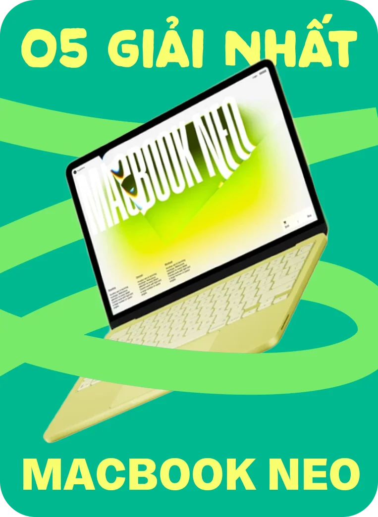 5 giải nhất MACBOOK NEO