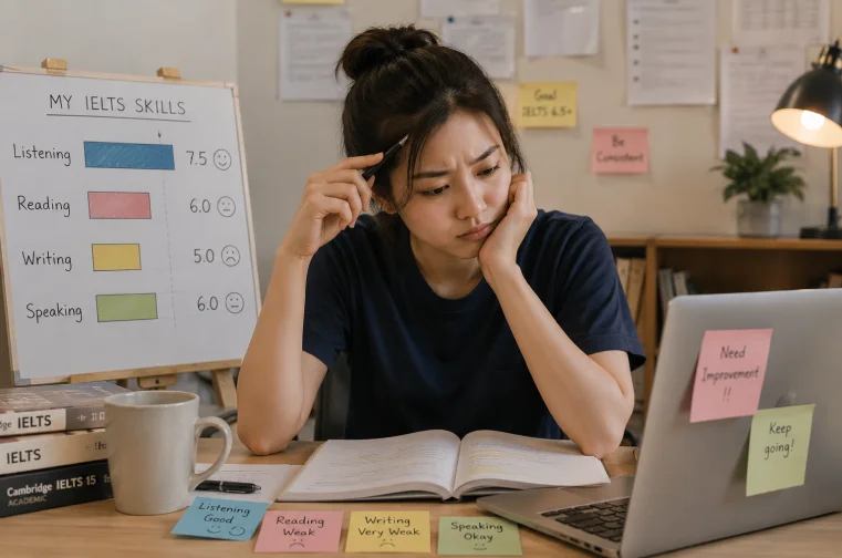 Người luyện thi IELTS bị chững band