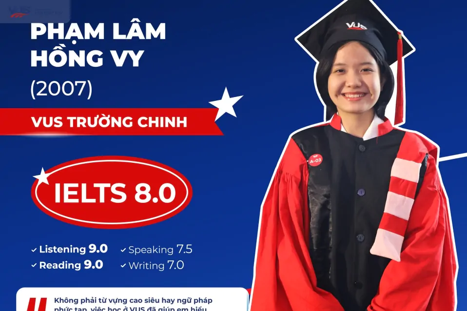 [VUS Faces] Phạm Lâm Hồng Vy - Từ  “Con Chưa Rõ Mình Muốn Gì” Đến “Chiến Thần” IELTS Tự Tin Theo Đuổi Ước Mơ Du Học Úc