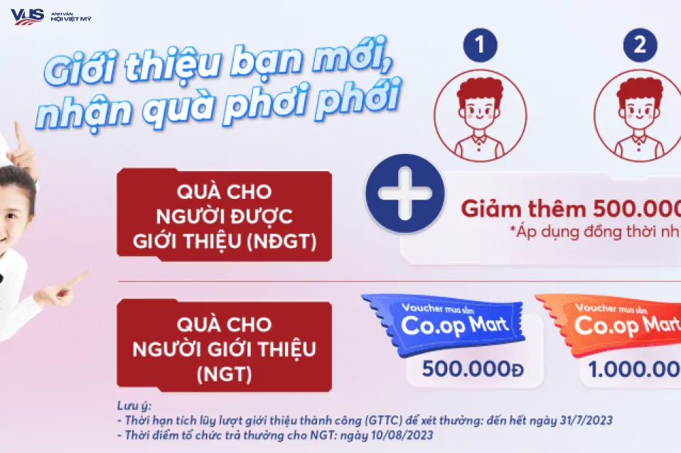 VUS Luyện Thi Phổ Thông ra mắt chương trình Giới thiệu bạn mới: cùng học Toán, nhận quà ngập tràn!