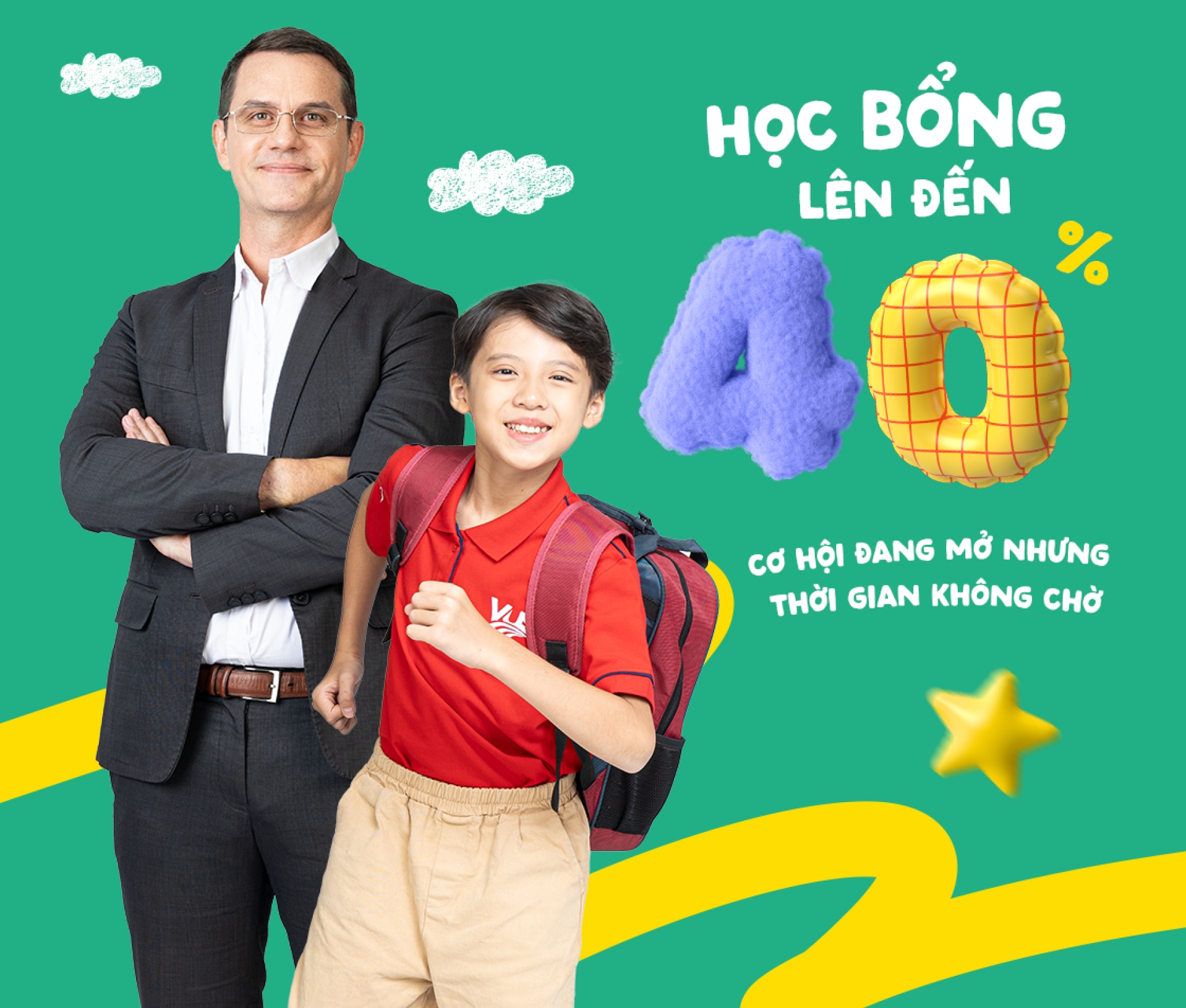 Học bổng lên đến 40%  đăng ký tư vấn ngay