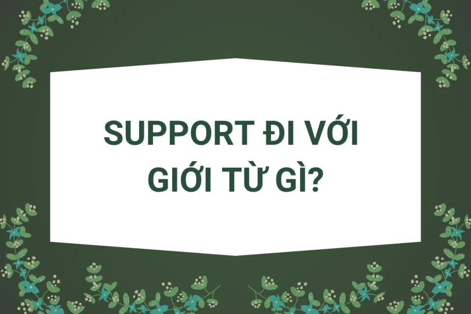 Support đi với giới từ gì? Support to hay Support for? Cấu trúc và cách dùng