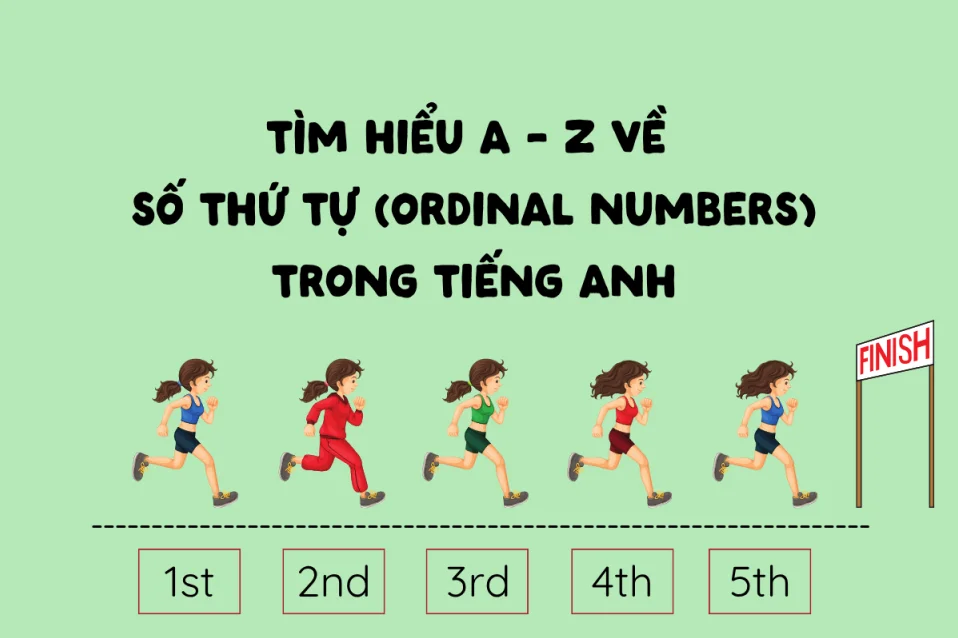 Bảng số thứ tự trong tiếng Anh từ 1 đến 100, mẹo nhớ kèm bài tập