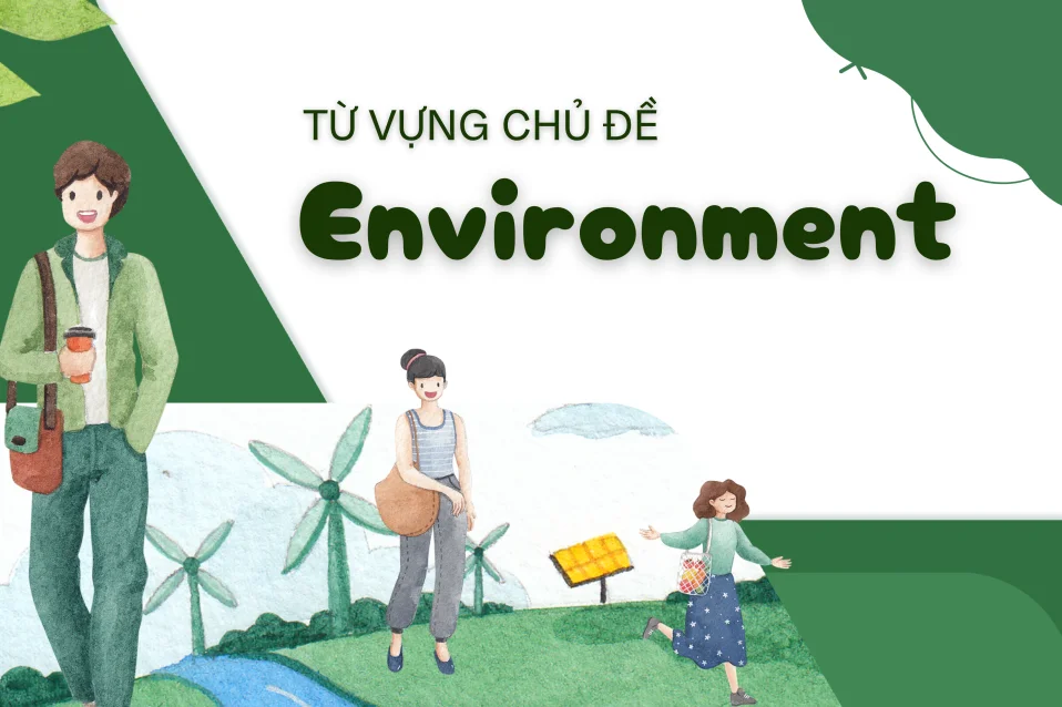 Từ vựng chủ đề Environment: 300+ từ, cụm từ và mẫu câu thường gặp
