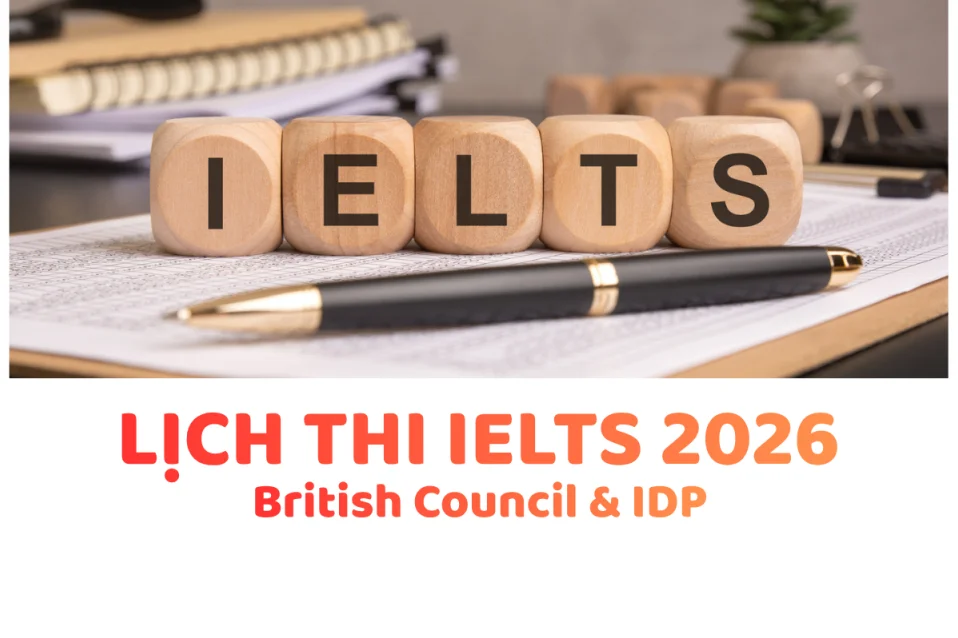 Lịch thi IELTS 2026 các tỉnh thành Việt Nam tại BC & IDP (Updated)