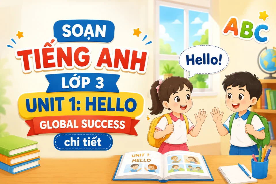Soạn Tiếng Anh lớp 3 Unit 1: Hello Global Success chi tiết