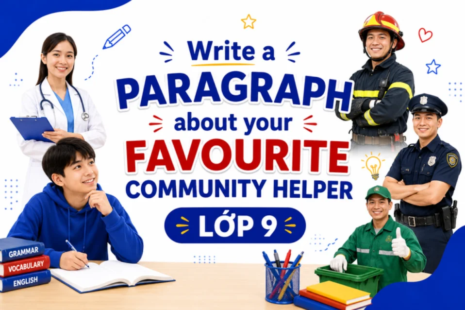 Write a paragraph about your favourite community helper: Cách viết & bài mẫu