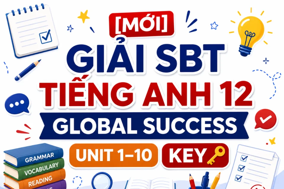 Giải SBT tiếng Anh 12 Global Success Unit 1–10 có đáp án chi tiết