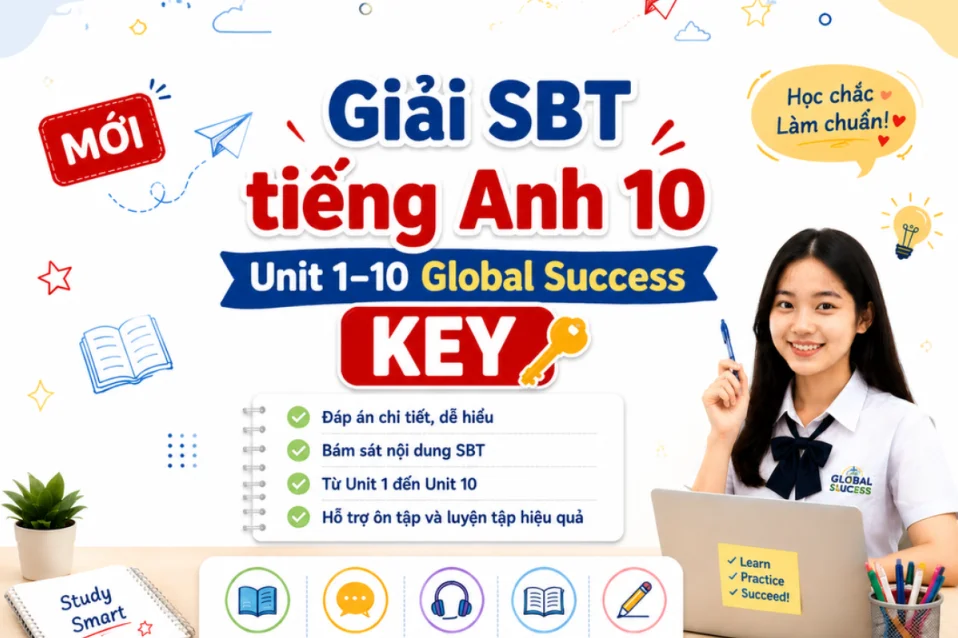 Giải SBT tiếng Anh 10 Global Success Unit 1–10 có đáp án chi tiết