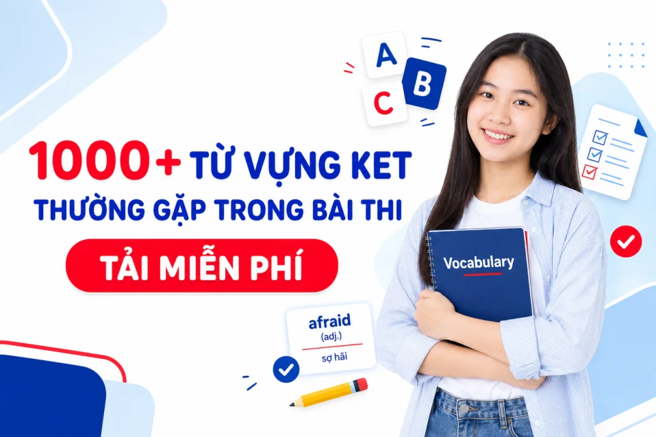 Bộ từ vựng KET Cambridge cần nắm khi luyện thi A2 Key (tải miễn phí)