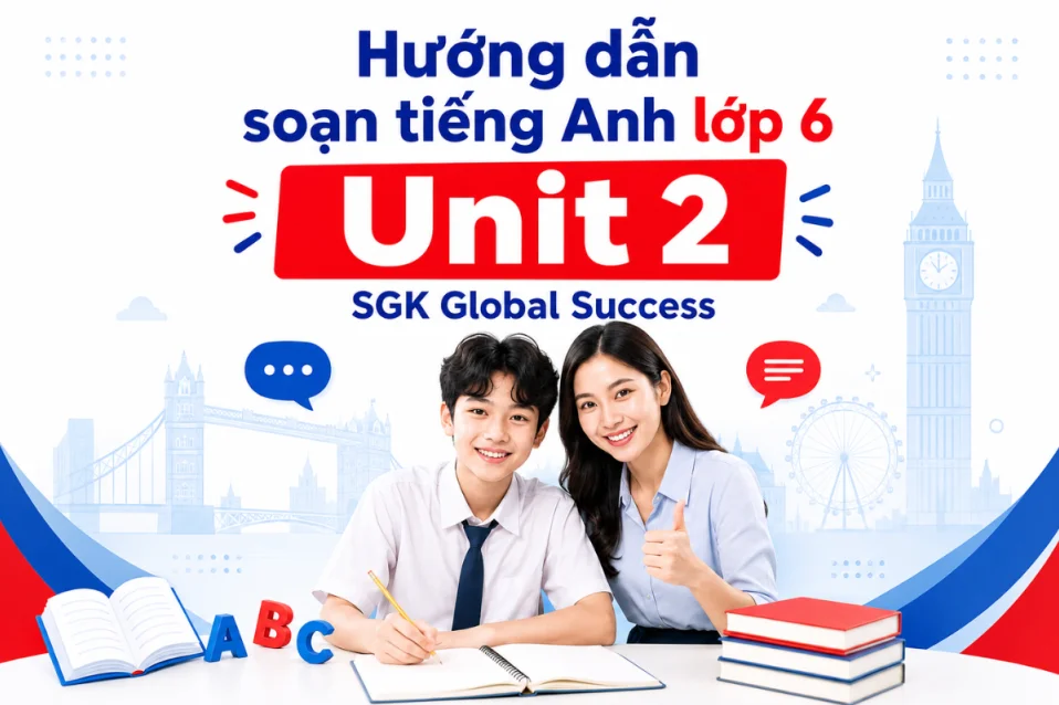 Tiếng Anh lớp 6 Unit 2: Từ vựng, ngữ pháp, giải SGK & bài tập