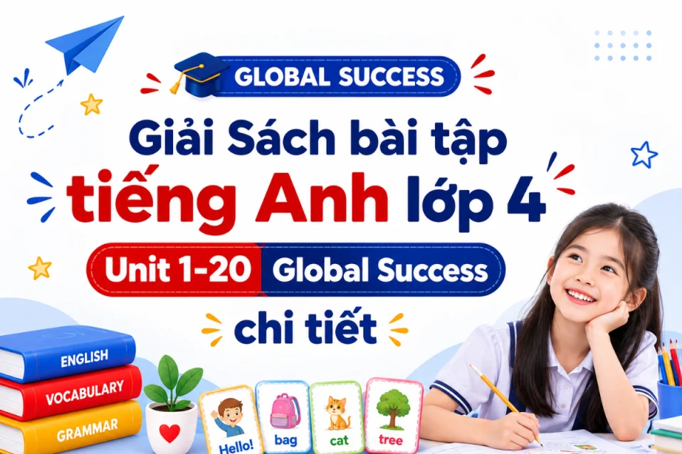 Giải Sách bài tập tiếng Anh lớp 4 Unit 1-20 Global Success chi tiết