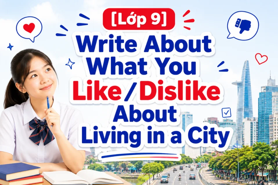Topic City Life lớp 9: Cách viết, dàn ý & 6 bài mẫu