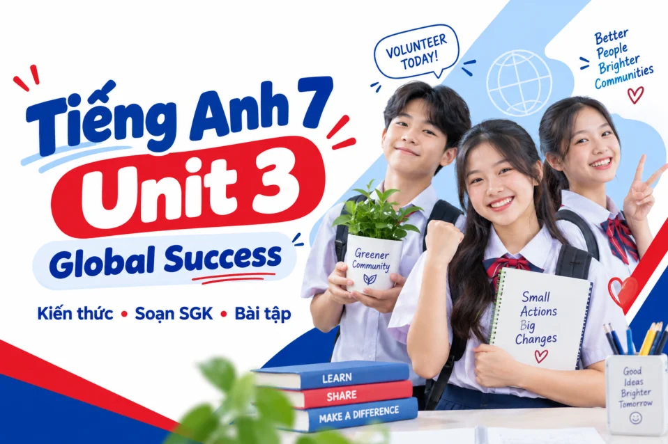 Tiếng Anh 7 Unit 3 Global Success: Kiến thức, soạn SGK và bài tập