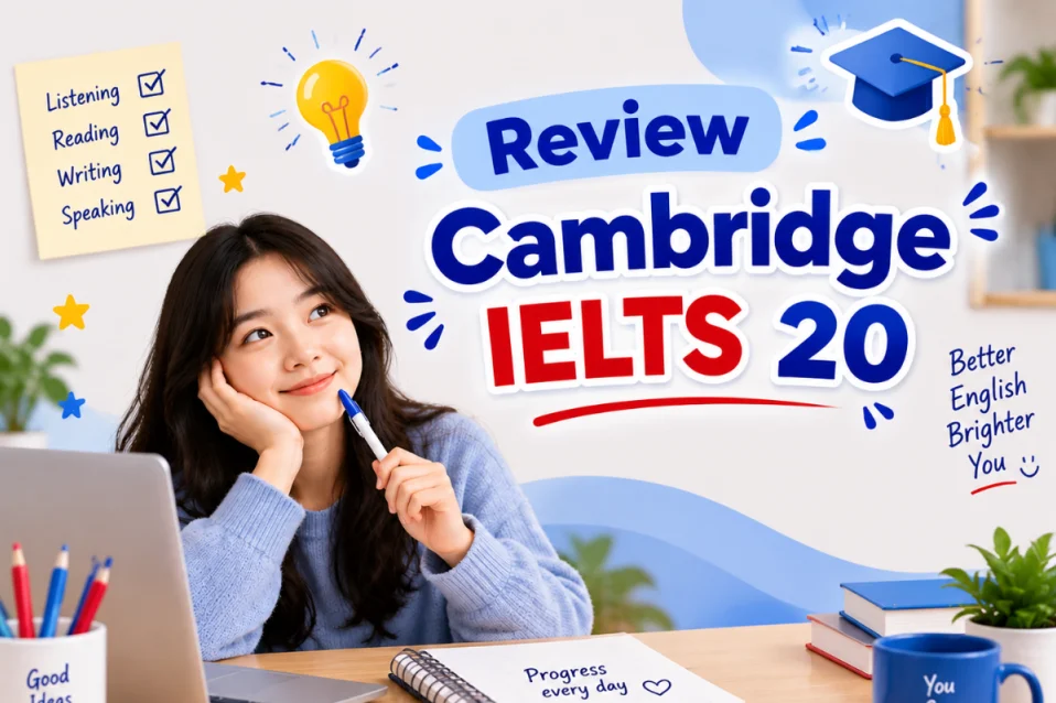 Review Cambridge IELTS 20: Nội dung, đối tượng phù hợp & cách luyện hiệu quả