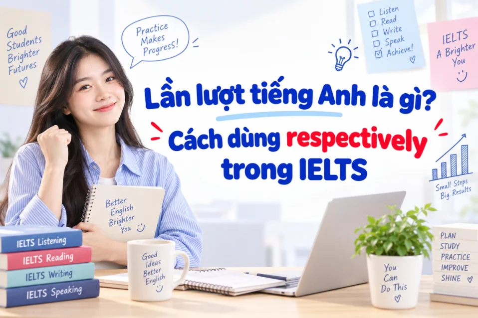Lần lượt tiếng Anh là gì? Cách dùng trong IELTS Writing Task 1