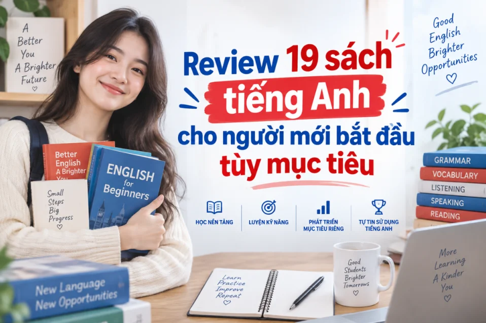 19 Sách tiếng Anh cho người mới bắt đầu kèm cách học hiệu quả
