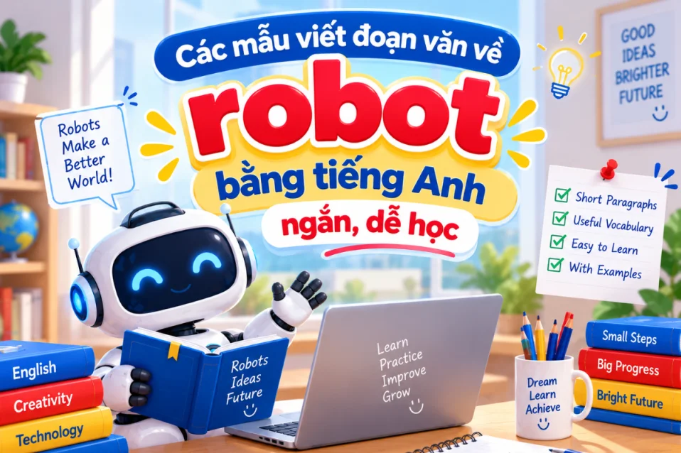 Viết đoạn văn về robot bằng tiếng Anh ngắn: 25+ bài mẫu có dịch