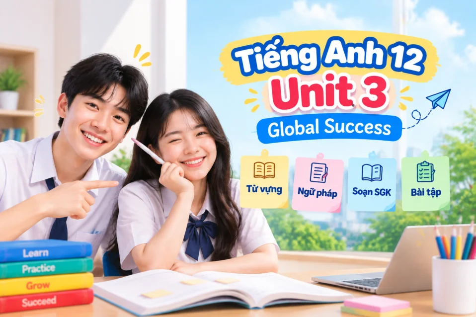 Tiếng Anh 12 Unit 3 Global Success: Từ vựng, ngữ pháp, soạn SGK, bài tập