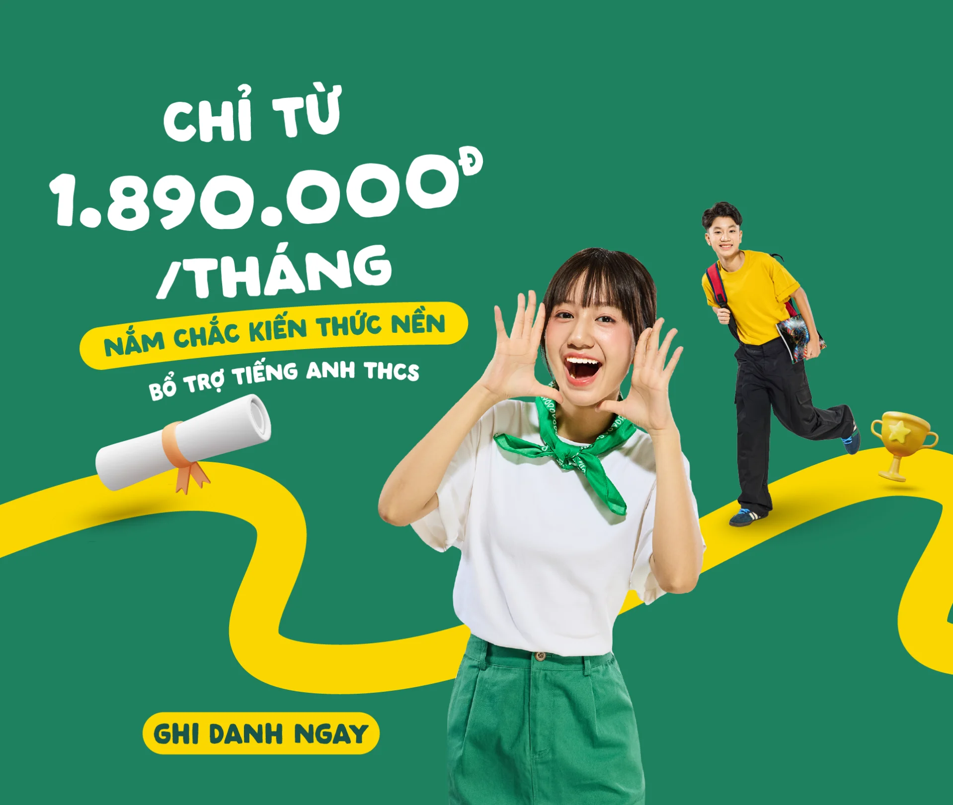Chỉ từ 1.9Tr/tháng - YL - english.vus.edu.vn