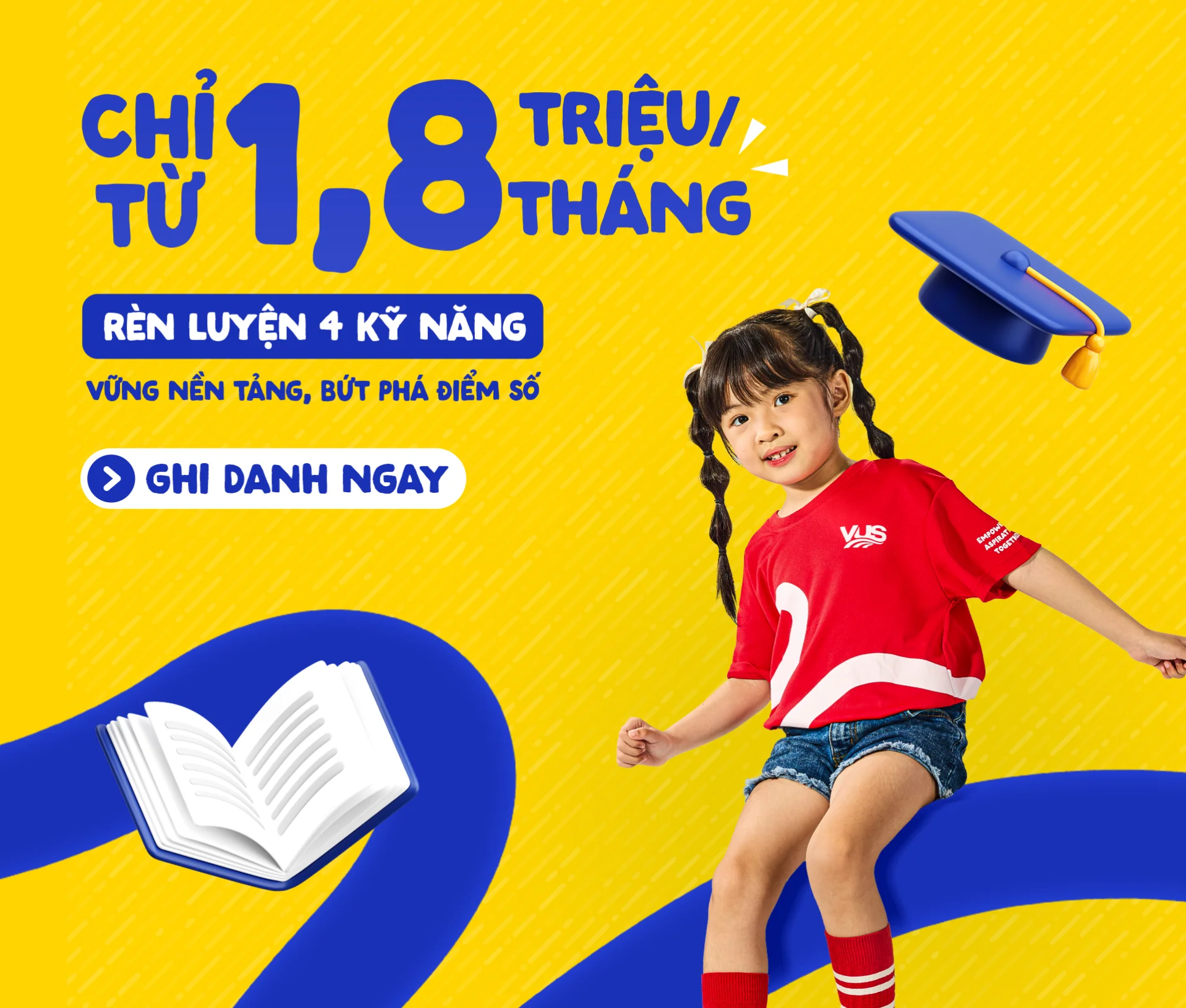 Chỉ từ 1.8Tr/tháng - Homepage - https://tienganh.vus.edu.vn/