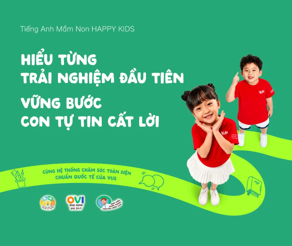 [VUS] Tiếng Anh mầm non 4-6 tuổi - Happy Kids