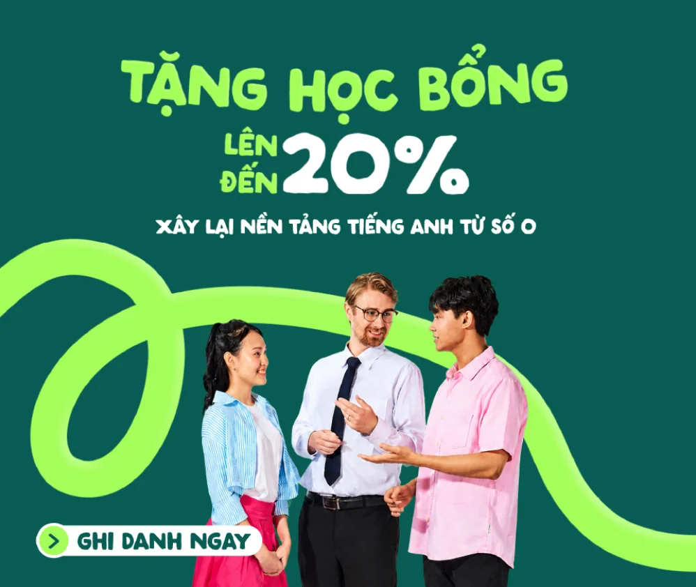 Học bổng lên đến 20% - EH - english.vus.edu.vn