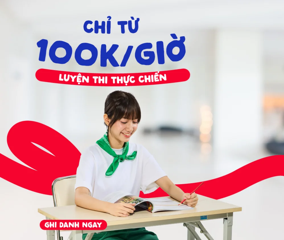 Chỉ từ 100k/giờ - IELTS CORE - english.vus.edu.vn